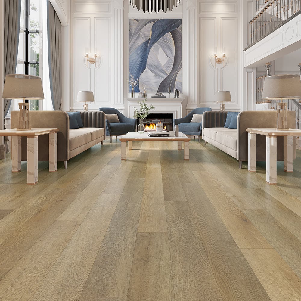 Extra large waterproof vinyl plank