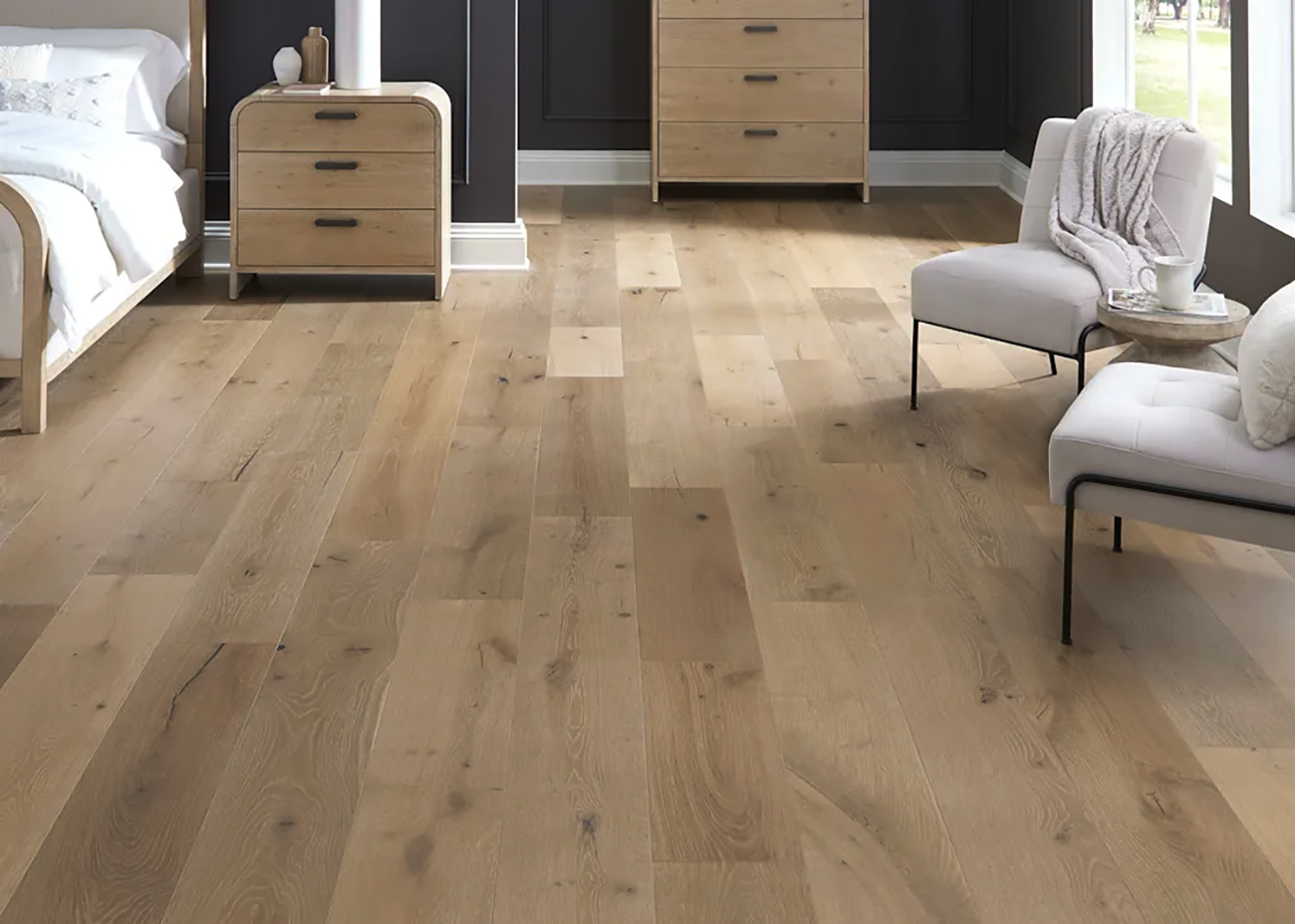 Wide plank white oak